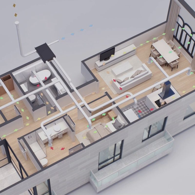 Equipo de limpieza de conductos para sistemas de ventilación mecánica VMC