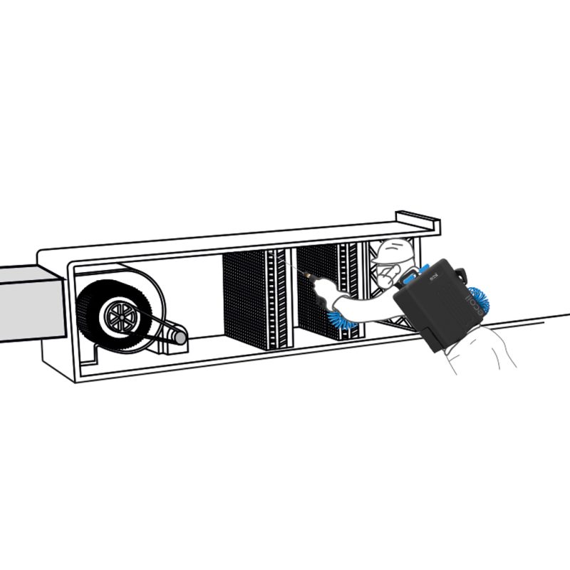 Ecoil. Sistema portátil de limpieza de bobinas mediante inyección activa de espuma y aclarado