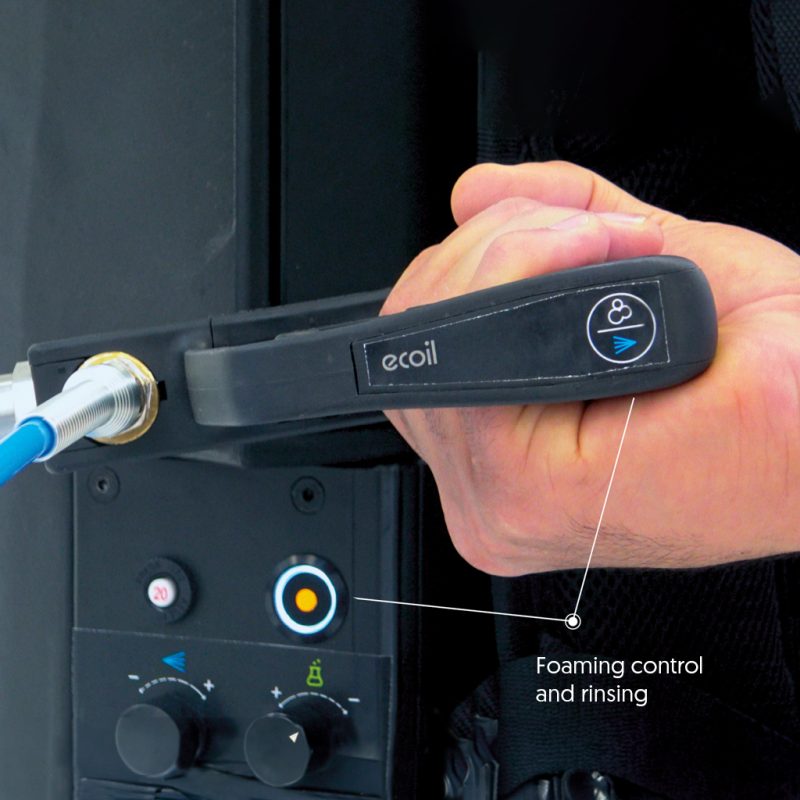 Ecoil. Sistema portátil de limpieza de bobinas mediante inyección activa de espuma y aclarado